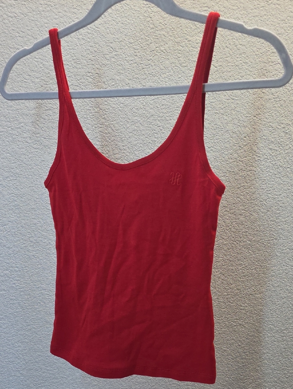 H&M Red Scoop Neck Tank Top